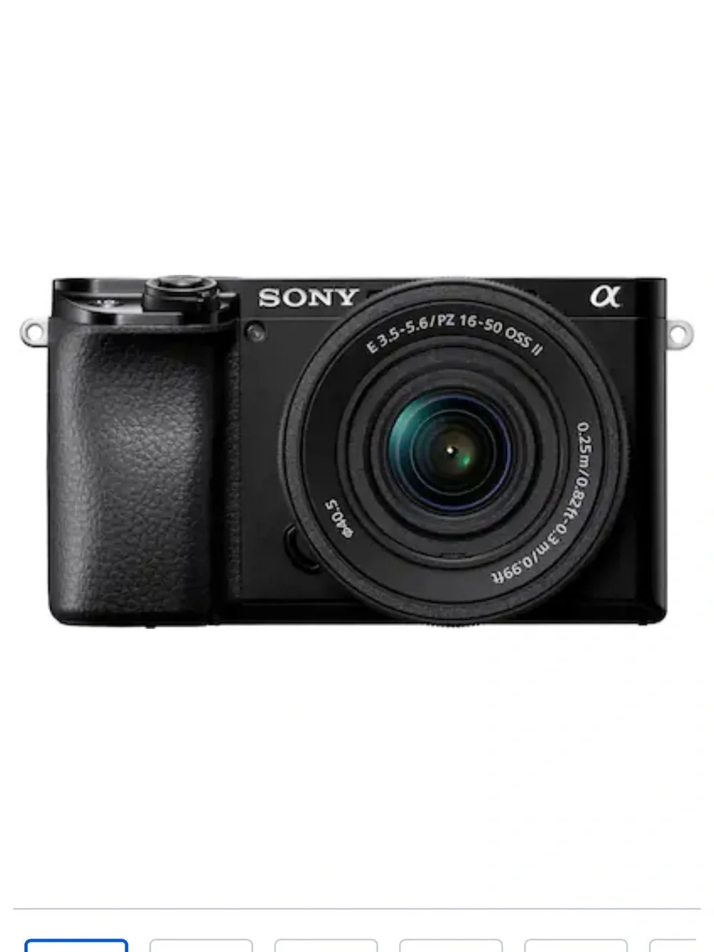 Sony Compact Mirrorless Camera in Black with 16-50mm Lens